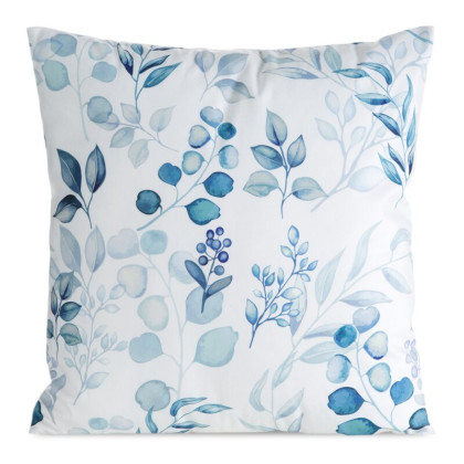 Zamatová obliečka na vankúš s potlačou kvetov MINK